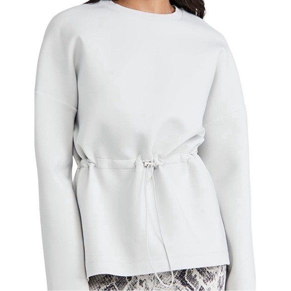Sweaty Betty Scuba Drawstring Neoprene Gray Sweatshirt - XXL - Picture 2 of 11
